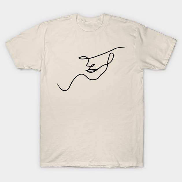 Chala one line portrait T-Shirt by guayguay